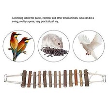 Bird Parrot Ladder Bridges Flexible Platform Stand Pet Bird Cage Accessories for