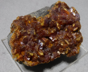 Beautiful Orange Mineral on Hematite Quiruvilca Mine, La Libertad Dept., Peru