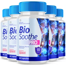 (5 Pack) Bio Soothe Pro, BioSoothe Premium Nerve Pain Formula (300 Capsules)
