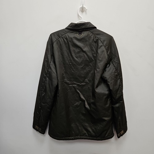 Barbour Heritage Eel Quilt Inner Camo Lined Green Button Up Jacket Size Small - Picture 2 of 11