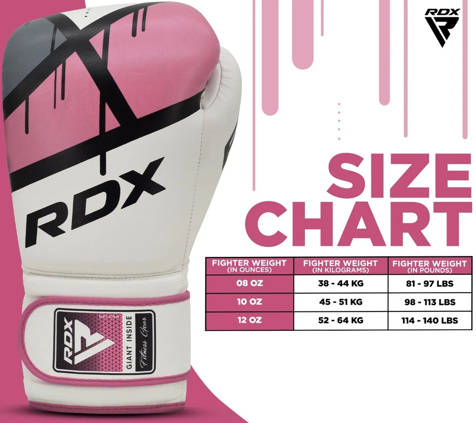 Women Boxing Gloves by RDX, MMA Gloves Punching Gloves Boxing Training Equipment - Image 3 of 4