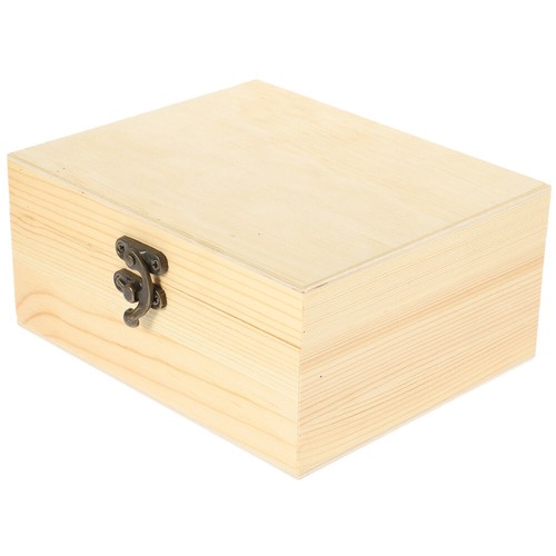 Cuque étui De Rangement En Bois Rétro Boîte De Rangement En Bois Vintage Bijoux élégant Collier