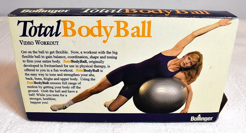 Extra Total Body VHS Video Workout Plus Swiss Ball Core Training Gray Ball & DVD - Picture 17 of 23