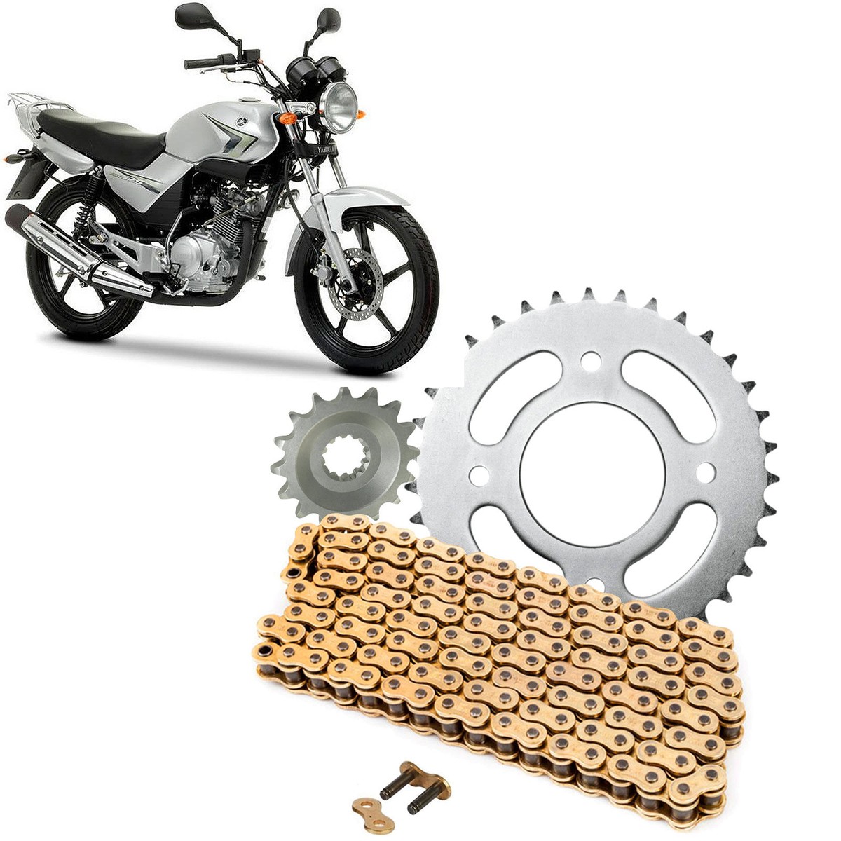 Yamaha YBR125 Chain and Sprocket Set YBR 125 Motorcycle Motorbike