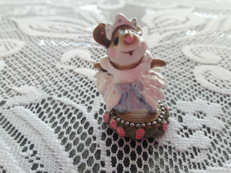 Wee Forest Folk M-162 Prima Ballerina with Blue Insert on Tutu  New/Retired