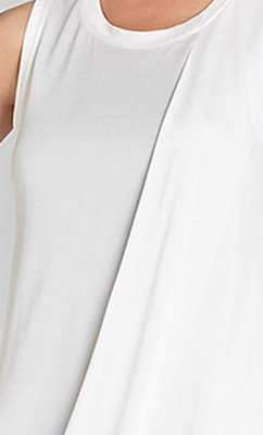 Robe Cocktail BCBG Max Azria Evie Asymétrique Drapée - Blanche - Taille XP - Neuf Avec étiquettes
