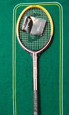 Spalding Impact 220 Wooden Racquet 4 3/8 Strung 18x21 Flawlesss NEW NOS Taiwan