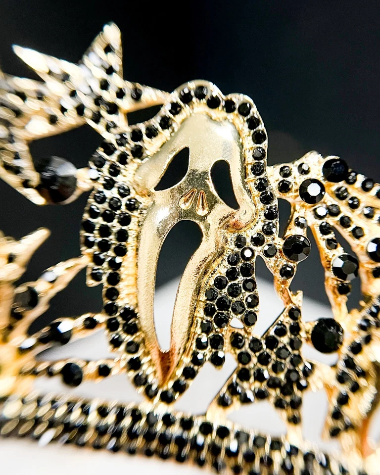 Scream the Movie, Scream Crown, фильм ужасов, декор для Хэллоуина, черный кристалл - Изображение 2 из 4