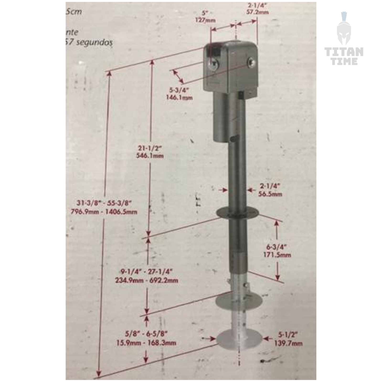 Husky Towing 87247 Electric Brute Trailer Tongue Jack w/ 18" Travel & 4500lb Cap eBay