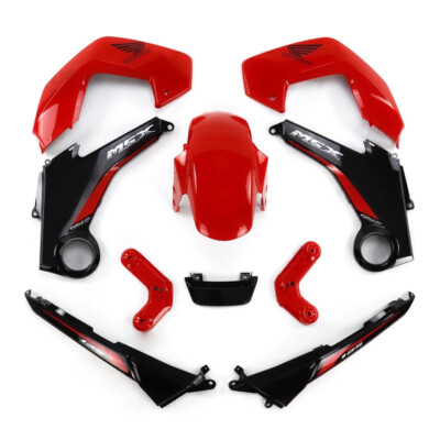 RED FAIRING SET + DECALS FOR HONDA GROM MSX 125 2012-2015