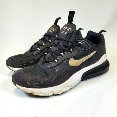 Nike Air Max 270 React Black Running BQ0103-004 Size 6Y / Women's Sz 7.5