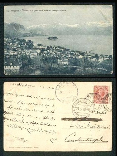ITALY Sc UNLISTED 2 PPC TURKEY POSTA MILITARE another ARR CDS Constantinopla VF - Picture 3 of 3