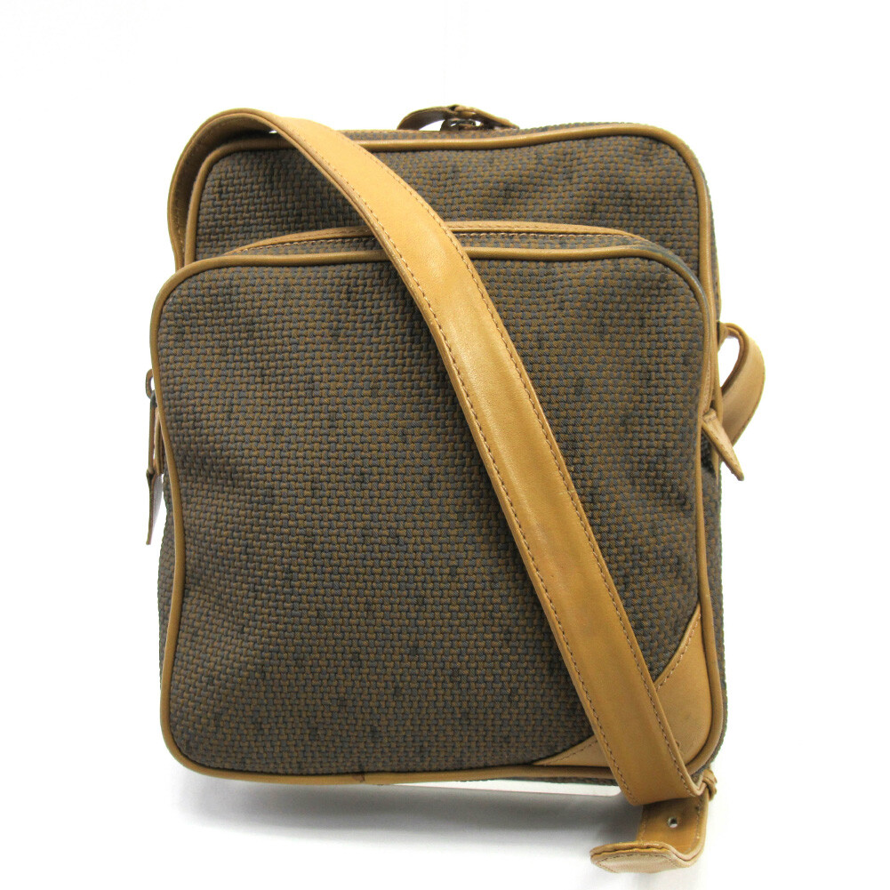 Borsa a tracolla Saint Laurent beige grigio PVC?~ pelle autentica usata T16747