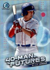 2021 Bowman Chrome 40-Man Futures Ref. #FMF-15 Blaze Jordan Boston Red Sox
