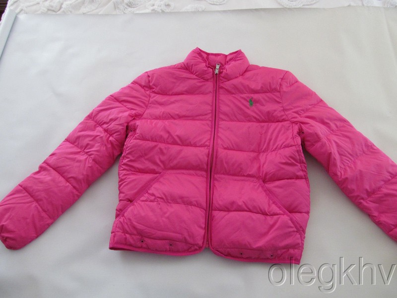 New Ralph Lauren Big Girls Pink Puffer Jacket  Size (L 12-14) $165