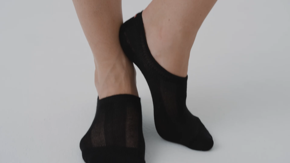 DANISH ENDURANCE Trainer Socks Cotton No Show Non Slip Size 3-5