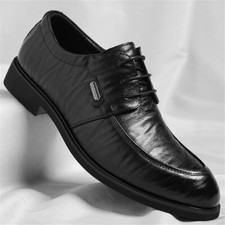 Men's Dress Shoes Formal Business Oxfords Plain Toe Lace Up Derby Shoes