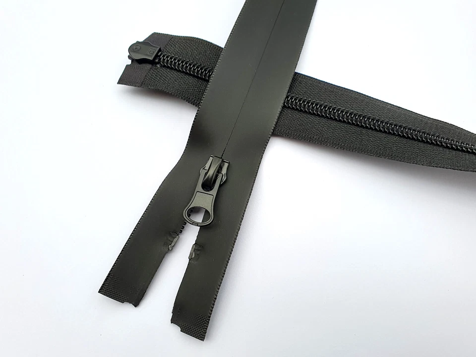 2-Wege wasserdichter Reißverschluß schwarz TPU teilbar 50 - 110 cm - Bild 4 von 4