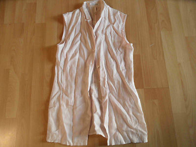 Joseph Janard beautiful sleeveless linen blouse pink size 38 new zc1115