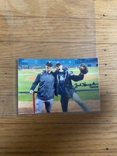 Zack Hample Signed 4x6 Photo W/ Alex Katz At Fenway Park