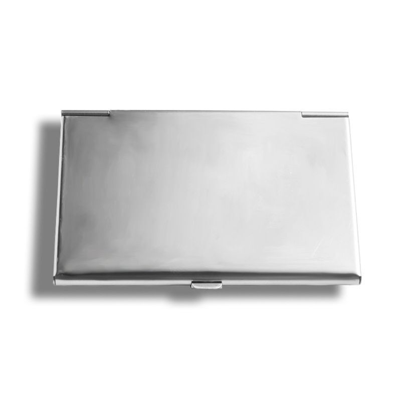 Practical Business Name Card Holder Container Slim Stainless Steel Card