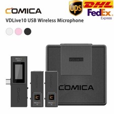 COMICA VDLive10 Microphone 2.4GB Wireless Dual Channel for Type-C Camera DSLR AU