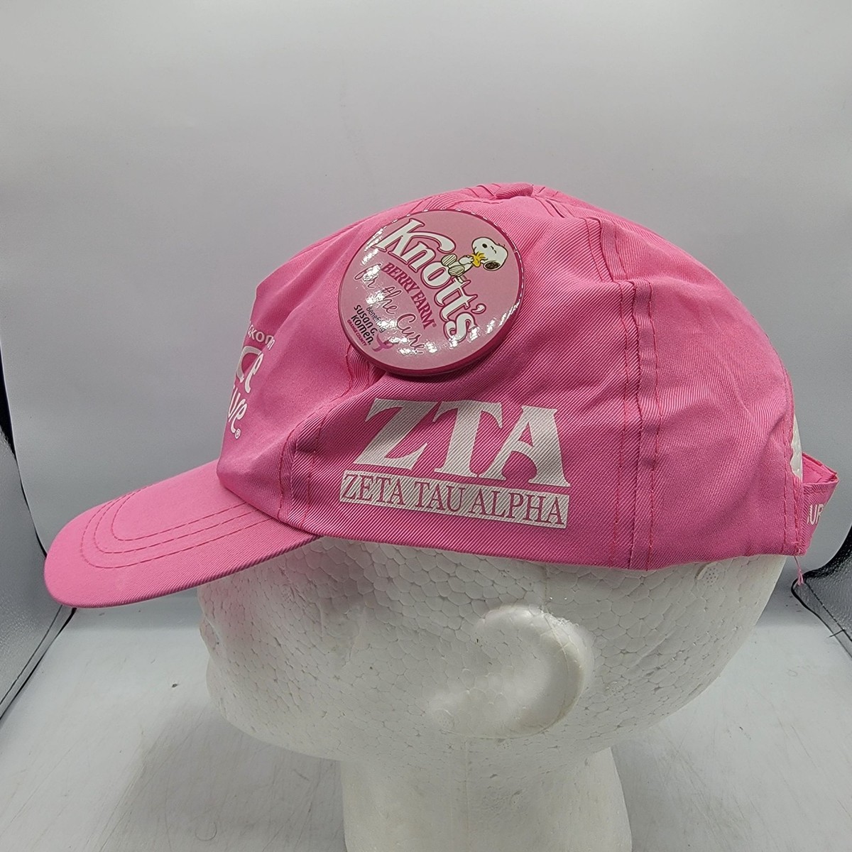 Susan G Komen Race For the Cure Cancer Pink Hat Survivor Knotts Berry Farm Pin Susan G Komen Race For the Cure Cancer Pink Hat Survivor  main image 2