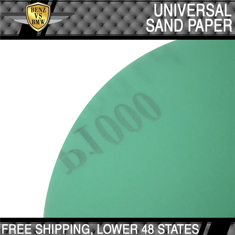 100PCS Wet Dry Green Sanding Paper Collision Repair Sand Disc 1000 Grit 5 Inch - Image 4 of 4