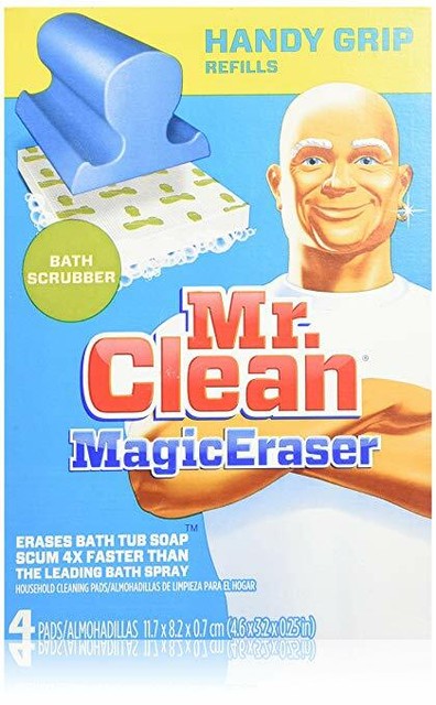Mr. Clean Magic Eraser Handy-Grip Bath Refills 4 Count for ...