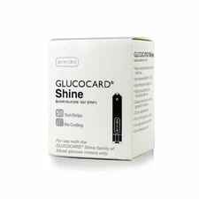 ARKRAY Glucocard Shine Blood Glucose 50 Test Strips Exp: 12/07/2026