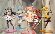 Complete Puella Magi Madoka Magica 1/8 Figure Mami Kyoko Sayaka Homura 5 set JP