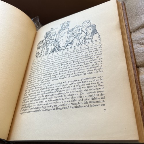 The Canterbury Tales Geoffrey Chaucer 1924 illustrated W. Russell Flint German - Picture 11 of 24