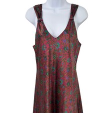 Lucie Ann Floral Nightgown Womens Size M Gown Sleeveless V Neck