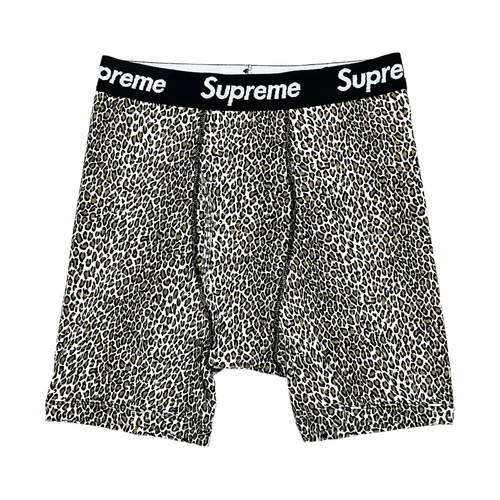 Supreme x Hanes Boxer Briefs Leopard