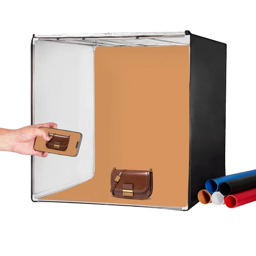 Photo Studio Light Box 32" x 32" 5600K with 210 LED Lights Power Adapter