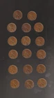 1934  to  1939  P+D+S  - 17 COINS   -NICER  EXTRA  FINES-  LINCOLN CENT SET #38i
