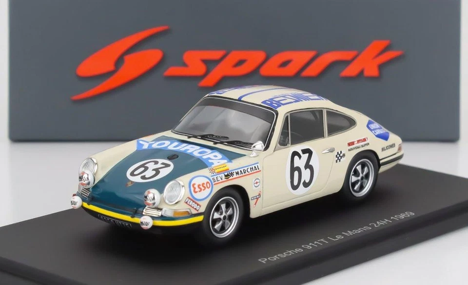 1/43 SPARK PORSCHE 911S COUPE 1991cc S6 TEAM M.MARTIN N 63 24h LE MANS 1969 - Immagine 2 di 2