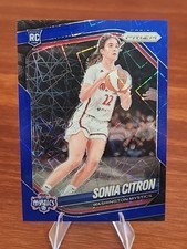 Panini 2025 Prizm WNBA Sonia Citron RC Blue Velocity #122 Washington Mystics