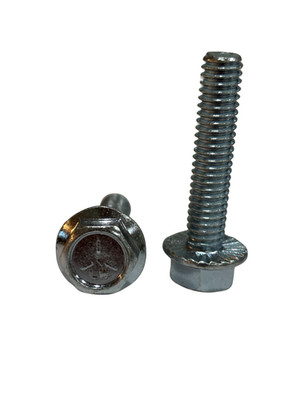 100 pcs 5/16-18 x 1-1/2 Grade 5 Hex Serrated Flange Bolts Zinc Clear