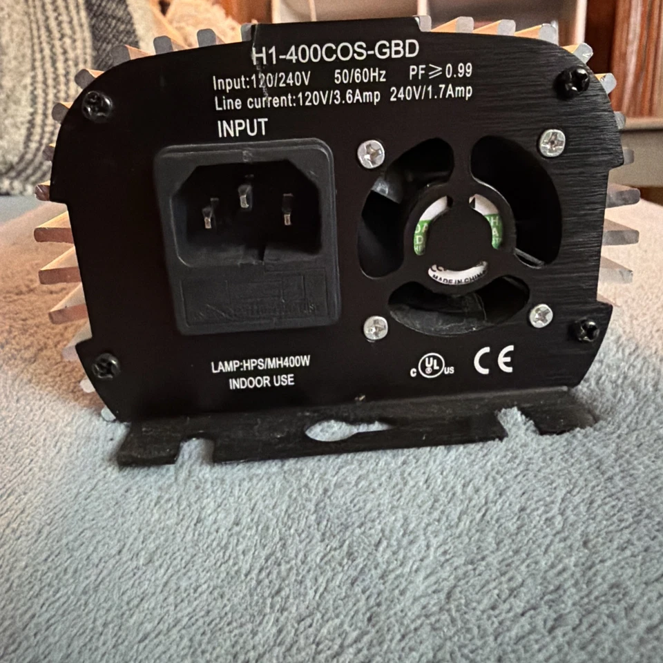 Lastre electrónico digital regulable VIVOSUN 400w para bombilla MH HPS 120~240V Foto 4 de 4