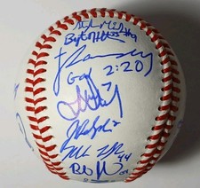2012 Florida State Autographed Baseball 2012 NCAA CWS Auto Baseball James Ramsey