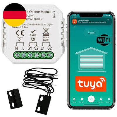 Sone Smart One Garagentoröffner   WLAN Garage Door Opener Mit Türsensor, WIFI, K