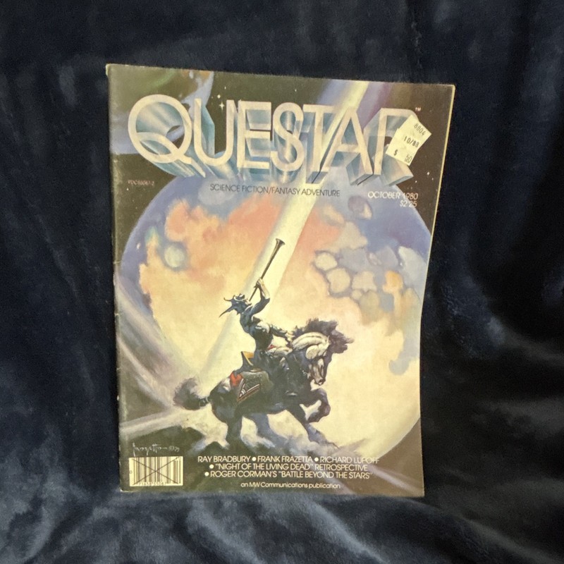 Questar Illustrated Sci-Fi & Fantasy Adventure Magazine Oct 1980 Bradbury