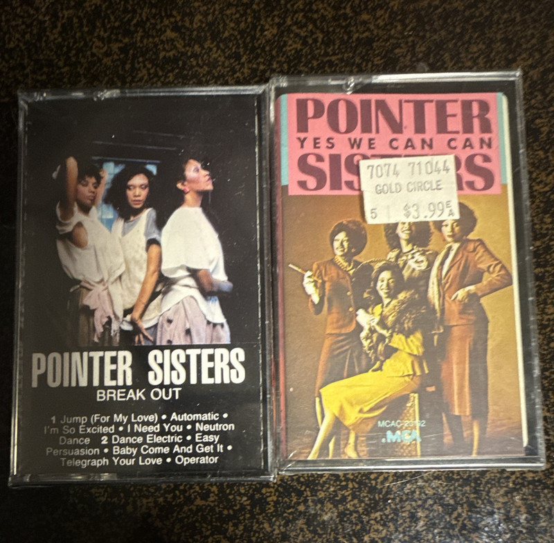 Pointers sisters cassette tapes lot of 2 break out and yes we can 1983 & 1985