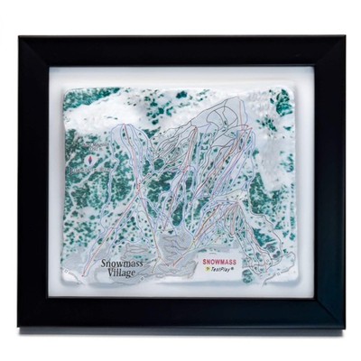 Snowmass Ski Resort 3D Raised Relief Map