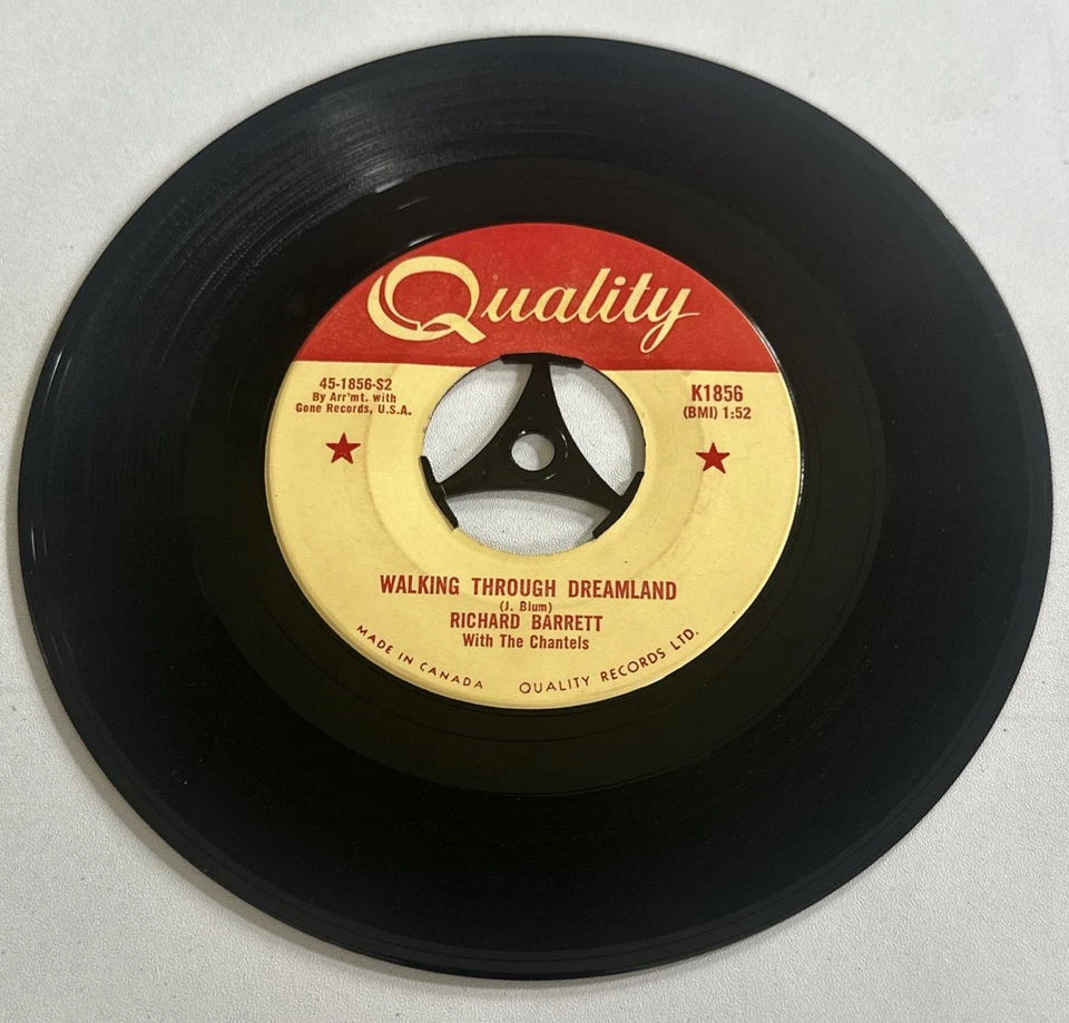 Richard Barrett & The Chantels/ Come Softly To Me 1959 Canada RnB 7” Vinyl EX - Image 4 of 4
