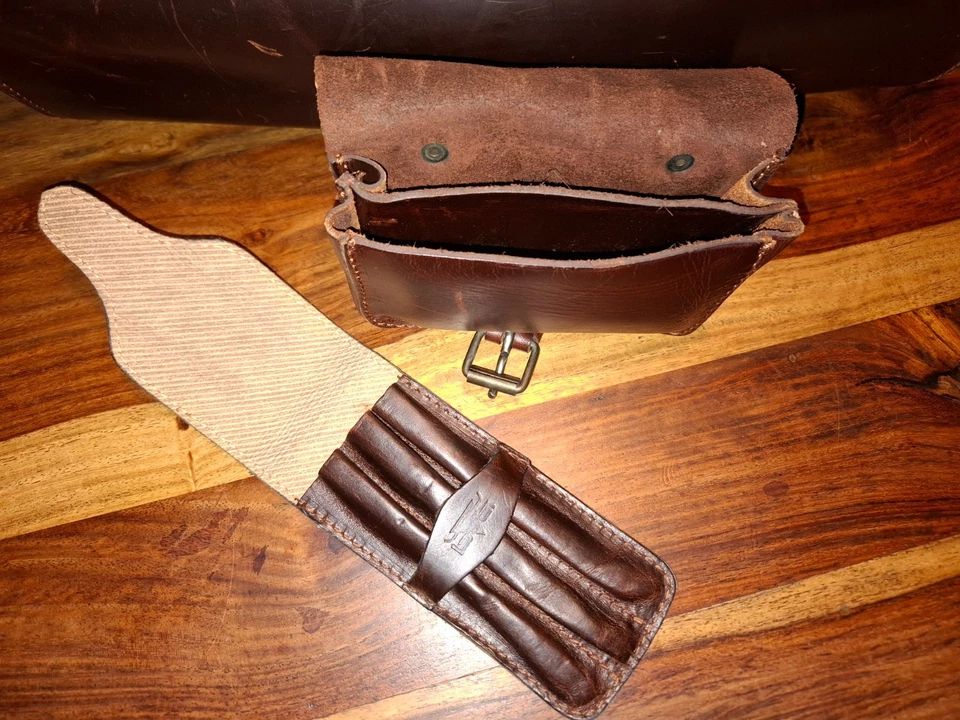 Hebammenkoffer Arztkoffer Hebammentasche Konvolut Vintage Lederaccessoires - Bild 4 von 4