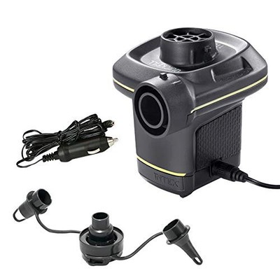 Intex 230 Volt Quick-Fill Ac/Dc Electric Pump, 66634, Schwarz