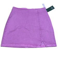 Wild Fable Women's Light Purple Front Seamed Jean Mini Skirt - Size 0 - NWT