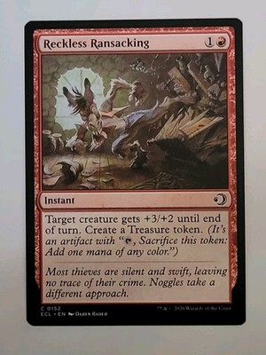 MTG - Lorwyn Eclipsed: Reckless Ransacking (0152) - Common - Near Mint 